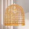 Lustre de plafond en bambou - Suspension de style Boho Bali - Thi image 7