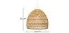 Lampe de plafond en rotin - Suspension de style Boho Bali - 40 cm - Hoa image 7