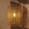Lampe de plafond en rotin - Lampe suspendue de stile Boho Bali - An image 7