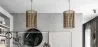 Lampe de plafond en rotin - Lampe suspendue de stile Boho Bali - An image 7