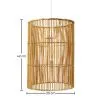 Lampe de plafond en rotin - Lampe suspendue de stile Boho Bali - An image 7