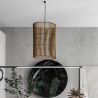 Lampe de plafond en rotin - Lampe suspendue de stile Boho Bali - An image 7