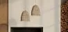 Lampe de plafond en rotin - Lampe suspendue stile Boho Bali - Linei image 7