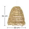 Lampe de plafond en rotin - Lampe suspendue stile Boho Bali - Linei image 7