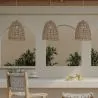 Lampe de plafond en rotin - Lampe suspendue stile Boho Bali - Linei image 7