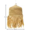 Lustre de plafond en raphia - Suspension de style Boho Bali - Lanui image 7