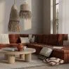 Lustre de plafond en raphia - Suspension de style Boho Bali - Lanui image 7