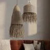 Lustre de plafond en raphia - Suspension de style Boho Bali - Lanui image 7