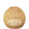 Lampe de plafond en rotin - Lampe suspendue stile Boho Bali - Paon image 7
