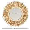 Miroir Mural - Design Rond Boho Bali (60 cm) - Loi image 7