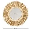 Miroir Mural - Design Rond Boho Bali (60 cm) - Loi image 7