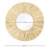 Miroir Mural - Design Rond Boho Bali (60 cm) - Grel image 7