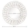 Miroir Mural - Design Rond Blanc Boho Bali (60 cm) - Lenai image 7