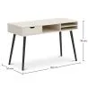 Bureau en Bois - Design Scandinave - Beckett + Chaise de Salle à Manger - Stylix image 7