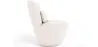 Fauteuil design En Bouclette Fausse Fourrure Tapissée - Boucles Blanches - Carla image 7
