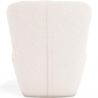 Fauteuil design En Bouclette Fausse Fourrure Tapissée - Boucles Blanches - Carla image 7