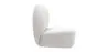 Fauteuil design En Bouclette Fausse Fourrure Tapissée - Boucles Blanches - Loraine image 7
