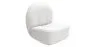 Fauteuil design En Bouclette Fausse Fourrure Tapissée - Boucles Blanches - Loraine image 7