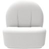 Fauteuil design En Bouclette Fausse Fourrure Tapissée - Boucles Blanches - Loraine image 7