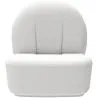 Fauteuil design En Bouclette Fausse Fourrure Tapissée - Boucles Blanches - Loraine image 7