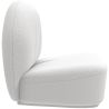 Fauteuil design En Bouclette Fausse Fourrure Tapissée - Boucles Blanches - Loraine image 7