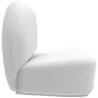 Fauteuil design En Bouclette Fausse Fourrure Tapissée - Boucles Blanches - Loraine image 7