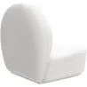 Fauteuil design En Bouclette Fausse Fourrure Tapissée - Boucles Blanches - Loraine image 7