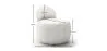 Fauteuil Design En Bouclette Fausse Fourrure Tapissée - Boucles Blanches - Melanie image 7