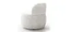 Fauteuil Design En Bouclette Fausse Fourrure Tapissée - Boucles Blanches - Melanie image 7