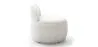 Fauteuil Design En Bouclette Fausse Fourrure Tapissée - Boucles Blanches - Melanie image 7