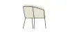 Fauteuil avec accoudoirs En Bouclette Fausse Fourrure Tapissée - Boucles Blanches - Miusen image 7