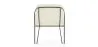 Fauteuil avec accoudoirs En Bouclette Fausse Fourrure Tapissée - Boucles Blanches - Miusen image 7