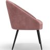 Fauteuil design - Revêtu de velours - Wasda image 7