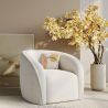Fauteuil avec accoudoirs - Tapissé en tissu bouclé - Seral image 7