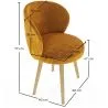 Fauteuil design - tapissé en velours - Yuna image 7