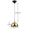 Lampe de plafond design - Lampe suspendue en métal chromé - 18 cm - Nullify image 7