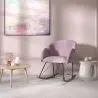  Fauteuil à Bascule avec Accoudoirs - Revêtu en Velours - Freia image 7