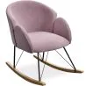  Fauteuil à Bascule avec Accoudoirs - Revêtu en Velours - Freia image 7