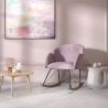  Fauteuil à Bascule avec Accoudoirs - Revêtu en Velours - Freia image 7
