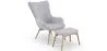 Fauteuil avec Repose-Pieds - Revêtement en Lin - Huda image 7