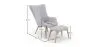 Fauteuil avec Repose-Pieds - Revêtement en Lin - Huda image 7