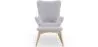 Fauteuil avec Repose-Pieds - Revêtement en Lin - Huda image 7