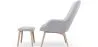 Fauteuil avec Repose-Pieds - Revêtement en Lin - Huda image 7