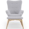 Fauteuil avec Repose-Pieds - Revêtement en Lin - Huda image 7