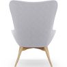 Fauteuil avec Repose-Pieds - Revêtement en Lin - Huda image 7
