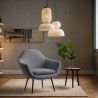 Fauteuil avec Accoudoirs - Revêtu de Velours - Eila image 7