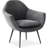 Fauteuil avec Accoudoirs - Revêtu de Velours - Eila image 7