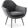 Fauteuil avec Accoudoirs - Revêtu de Velours - Eila image 7