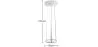 Lampadaire - Grande Lampe de Salon avec Boutons en Cristal - Savoni image 7