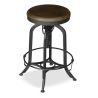 Tabouret Rond - Design Vintage - Industriel - Uri image 7